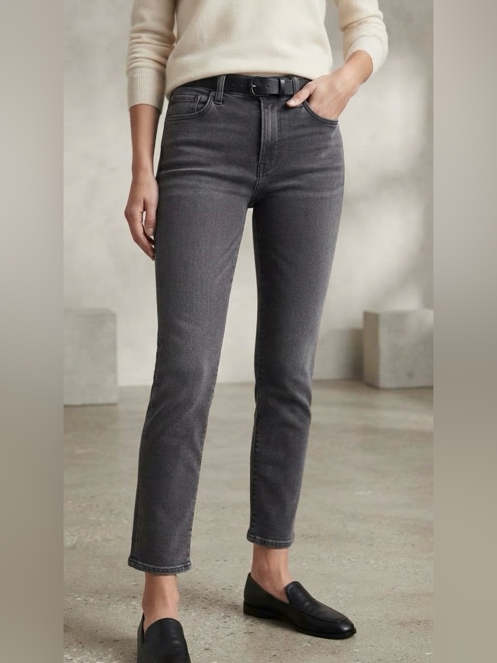 Frame Le Garçon Women’s Denim Charcoal Jeans Size 26